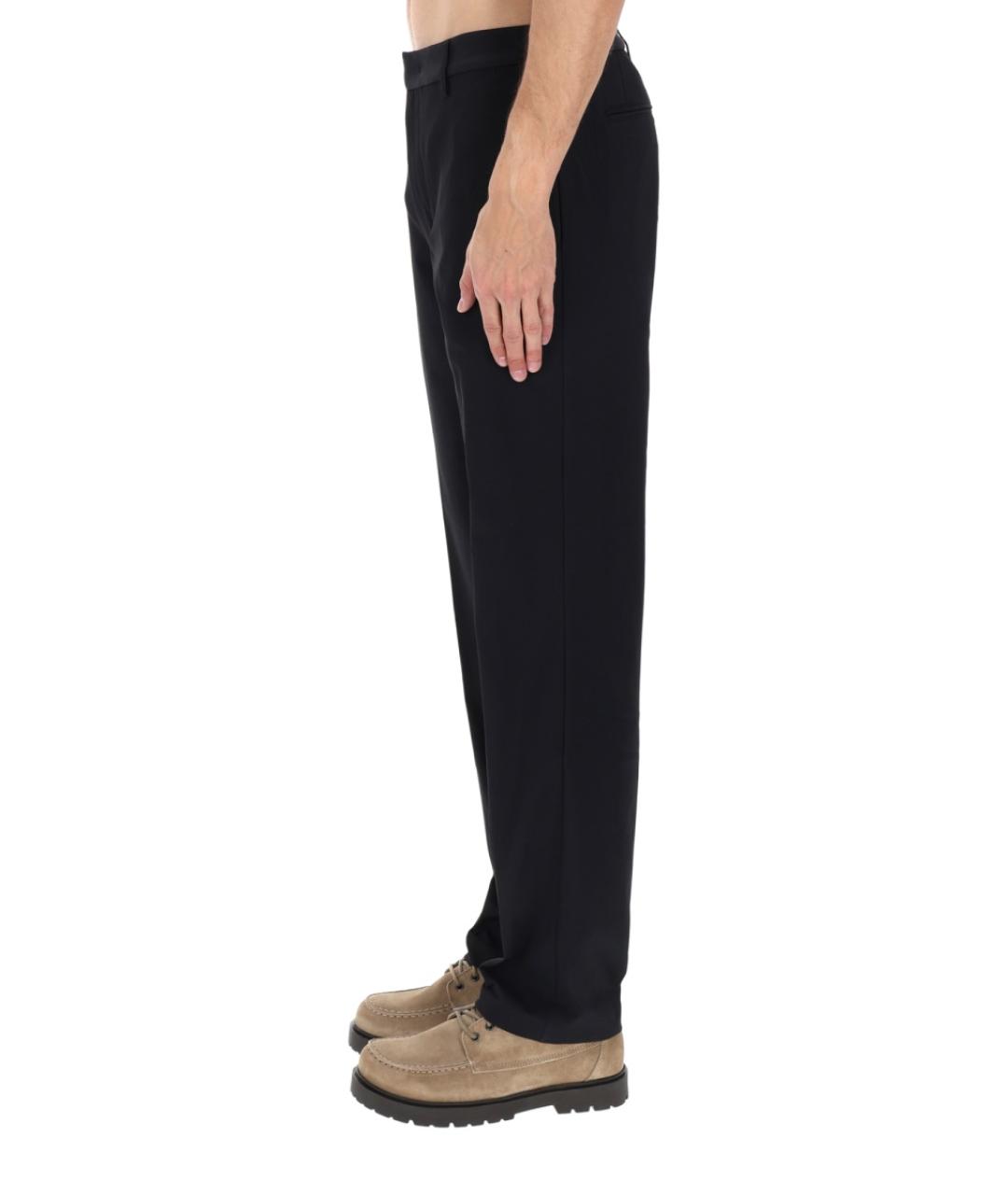 EMPORIO ARMANI Синие полиамидовые повседневные брюки, фото 4