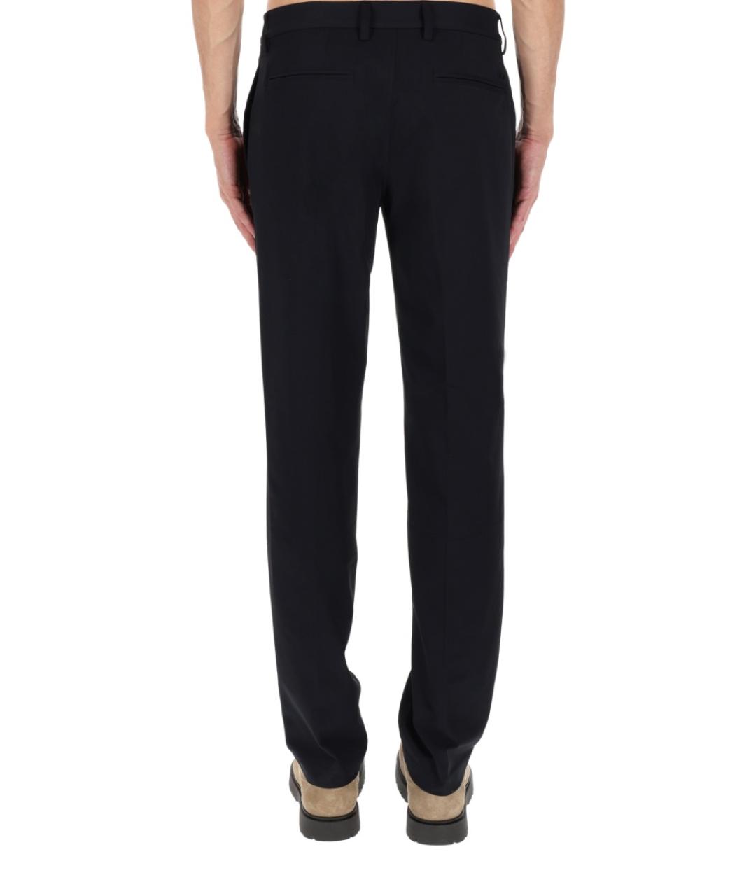 EMPORIO ARMANI Синие полиамидовые повседневные брюки, фото 5