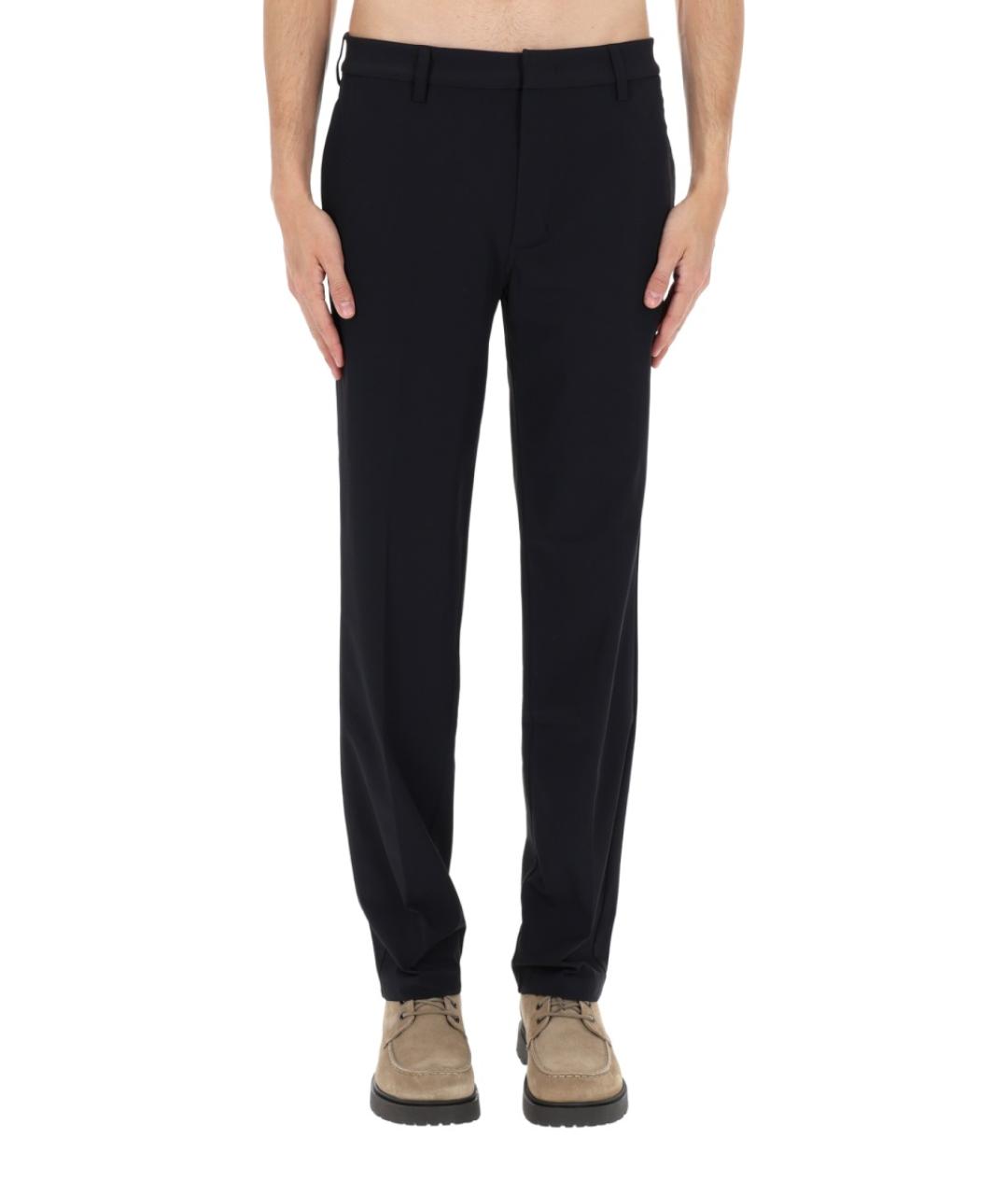 EMPORIO ARMANI Синие полиамидовые повседневные брюки, фото 6