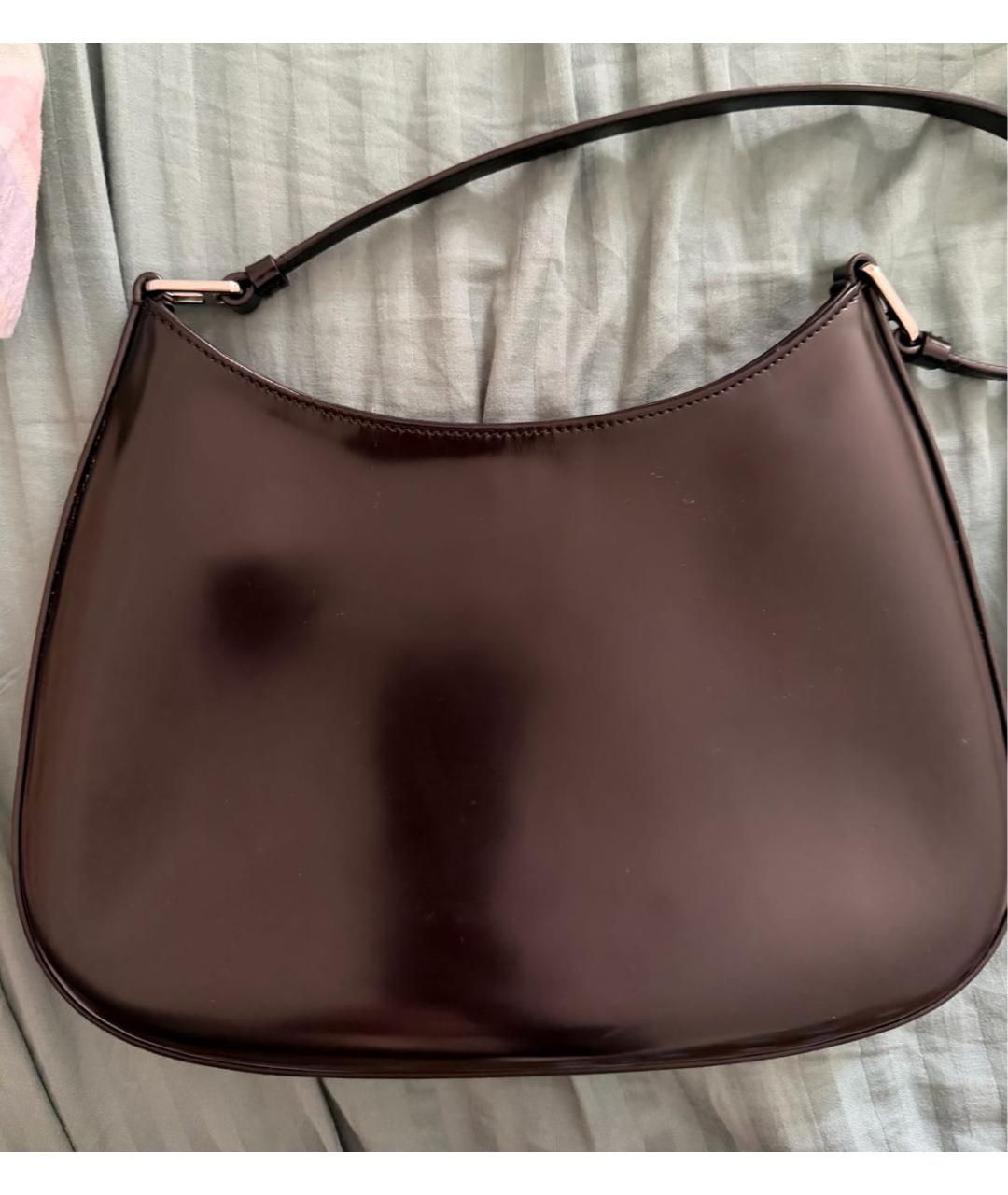 PRADA Черная кожаная сумка с короткими ручками, фото 3