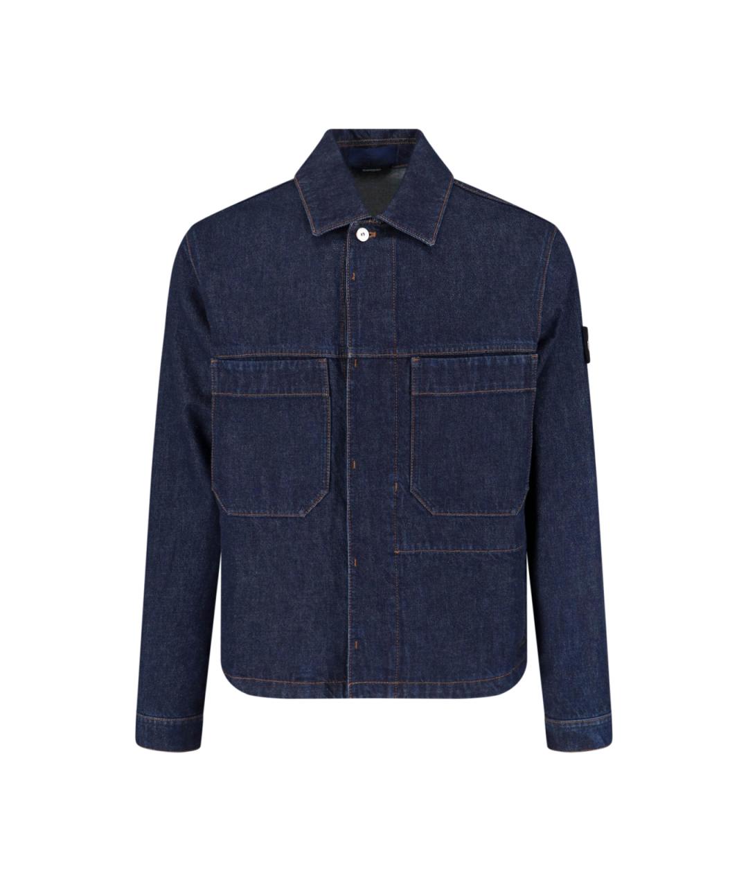 STONE ISLAND Синяя хлопковая куртка, фото 1