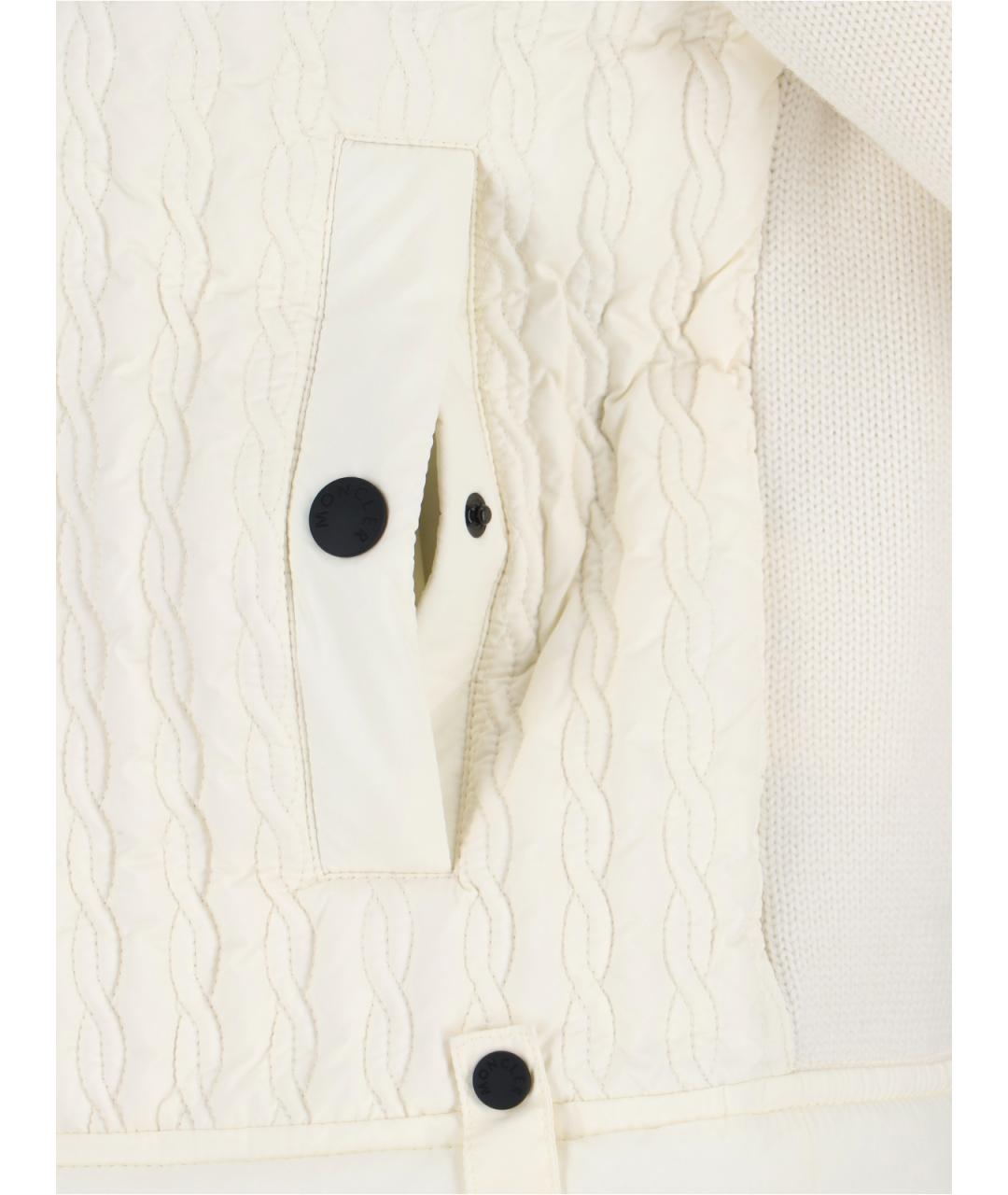 MONCLER GRENOBLE Белая полиэстеровая куртка, фото 3