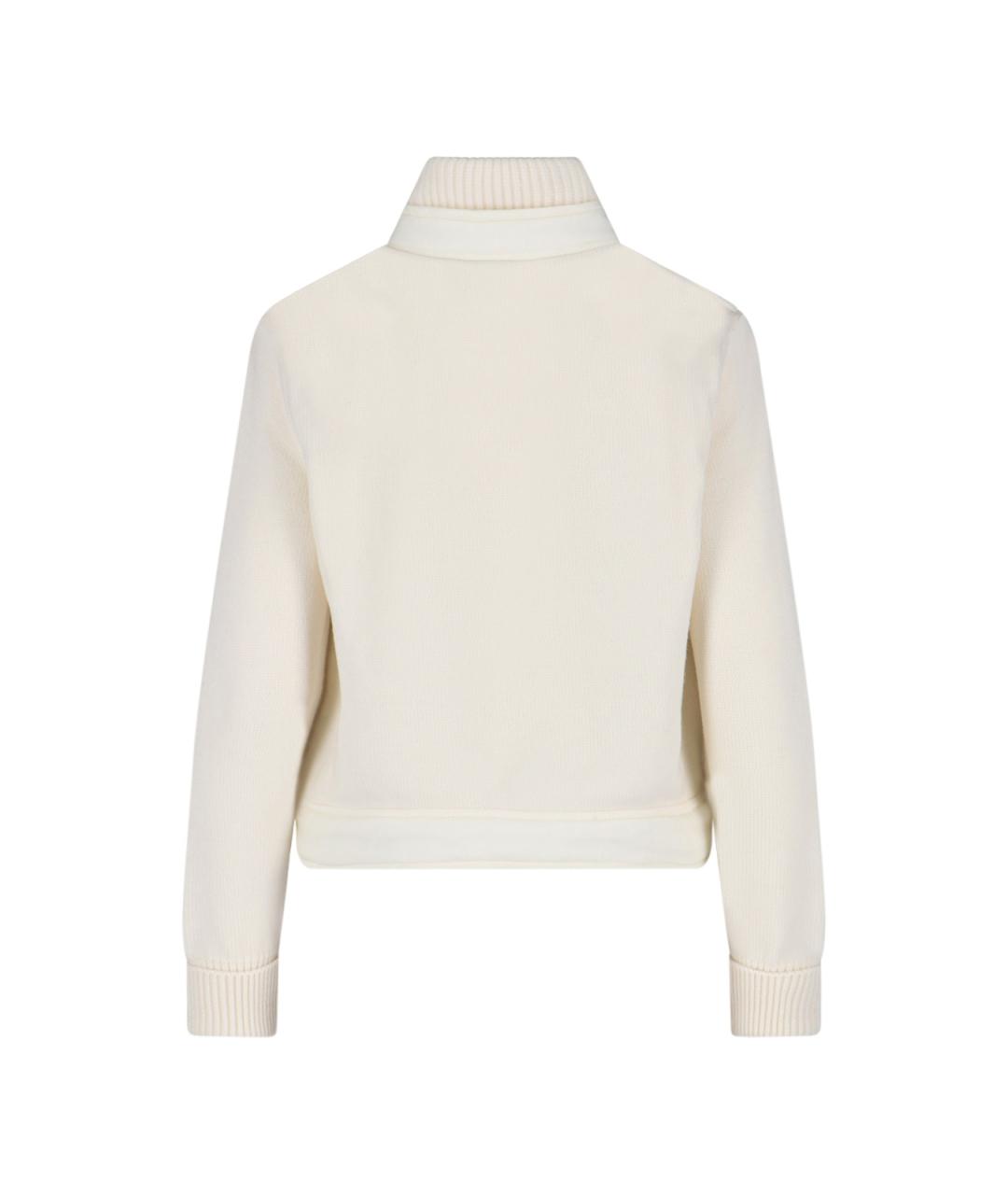 MONCLER GRENOBLE Белая полиэстеровая куртка, фото 2