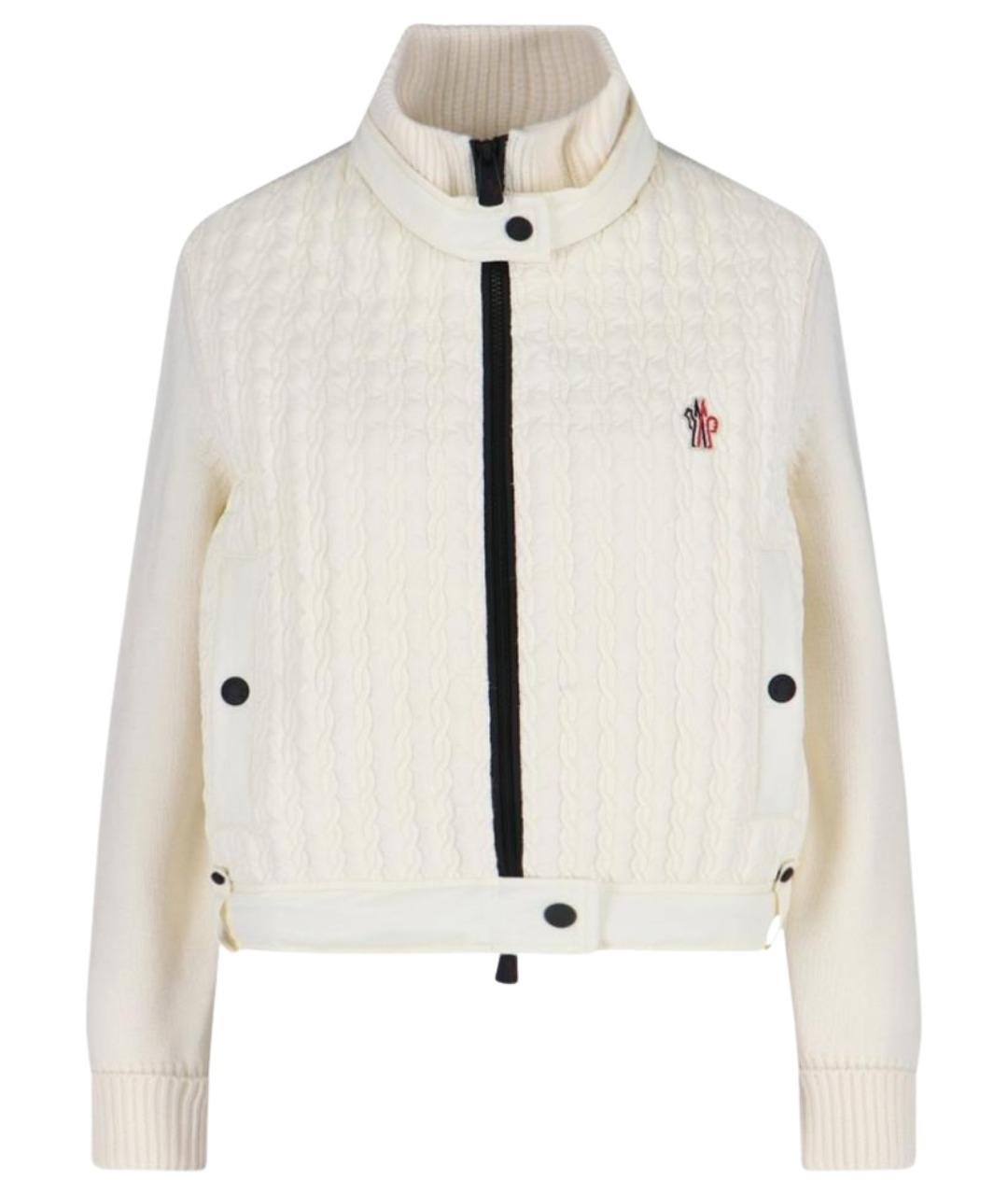 MONCLER GRENOBLE Белая полиэстеровая куртка, фото 1