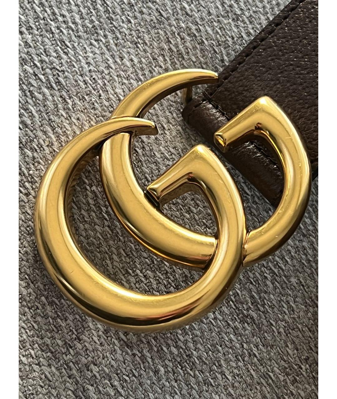 GUCCI Коричневый кожаный ремень, фото 4