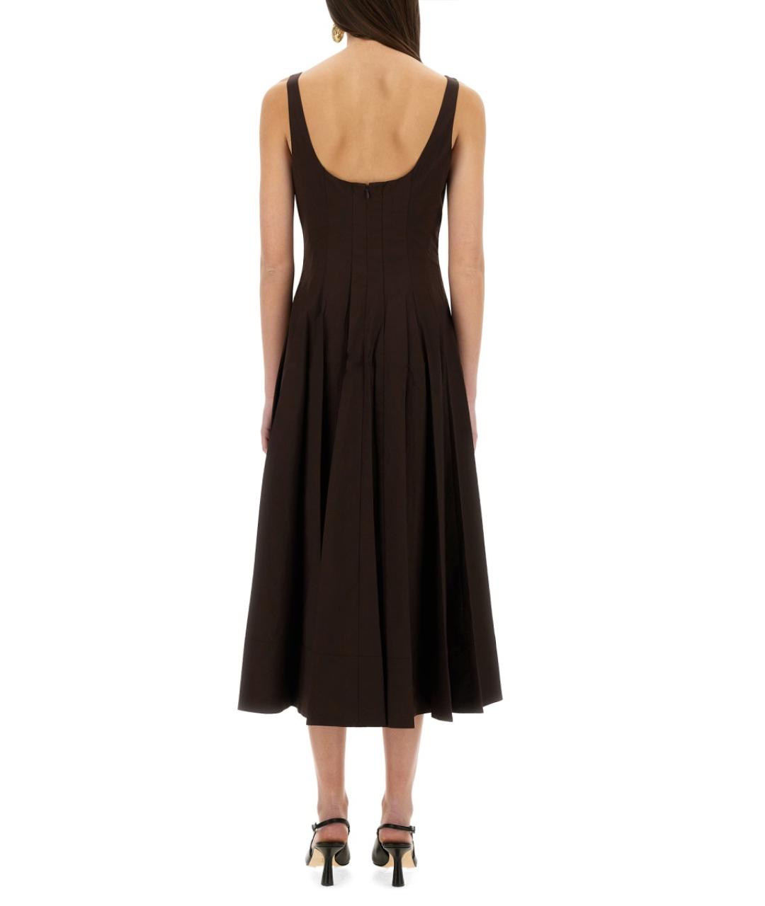 STAUD Коричневое повседневное платье, фото 3