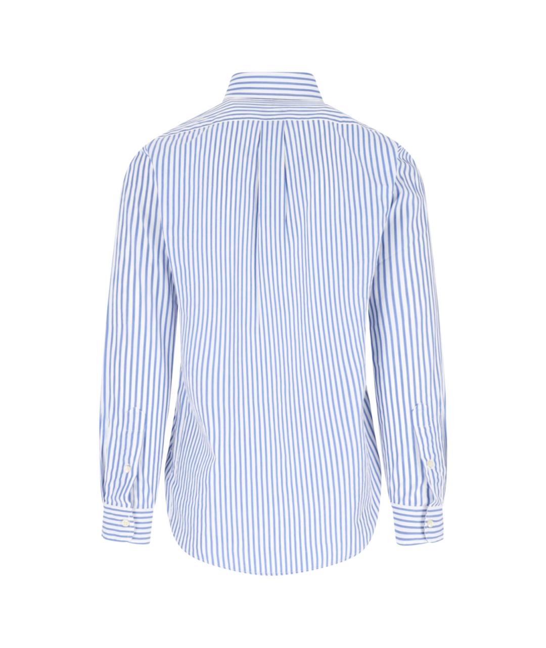 POLO RALPH LAUREN Синяя хлопковая кэжуал рубашка, фото 2