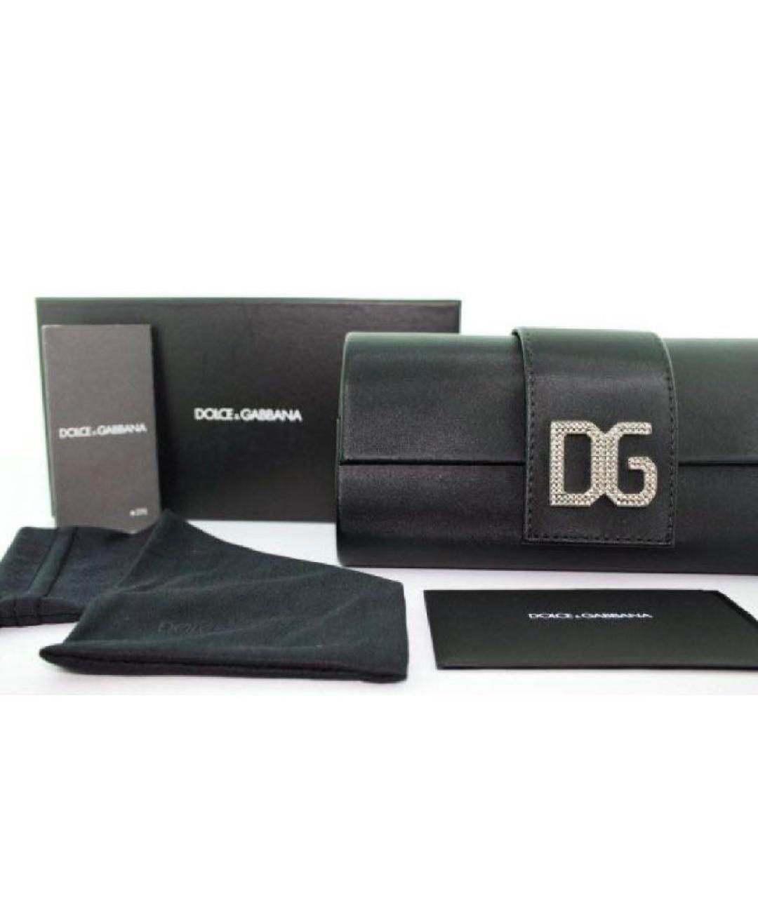 DOLCE&GABBANA Черные пластиковые солнцезащитные очки, фото 4