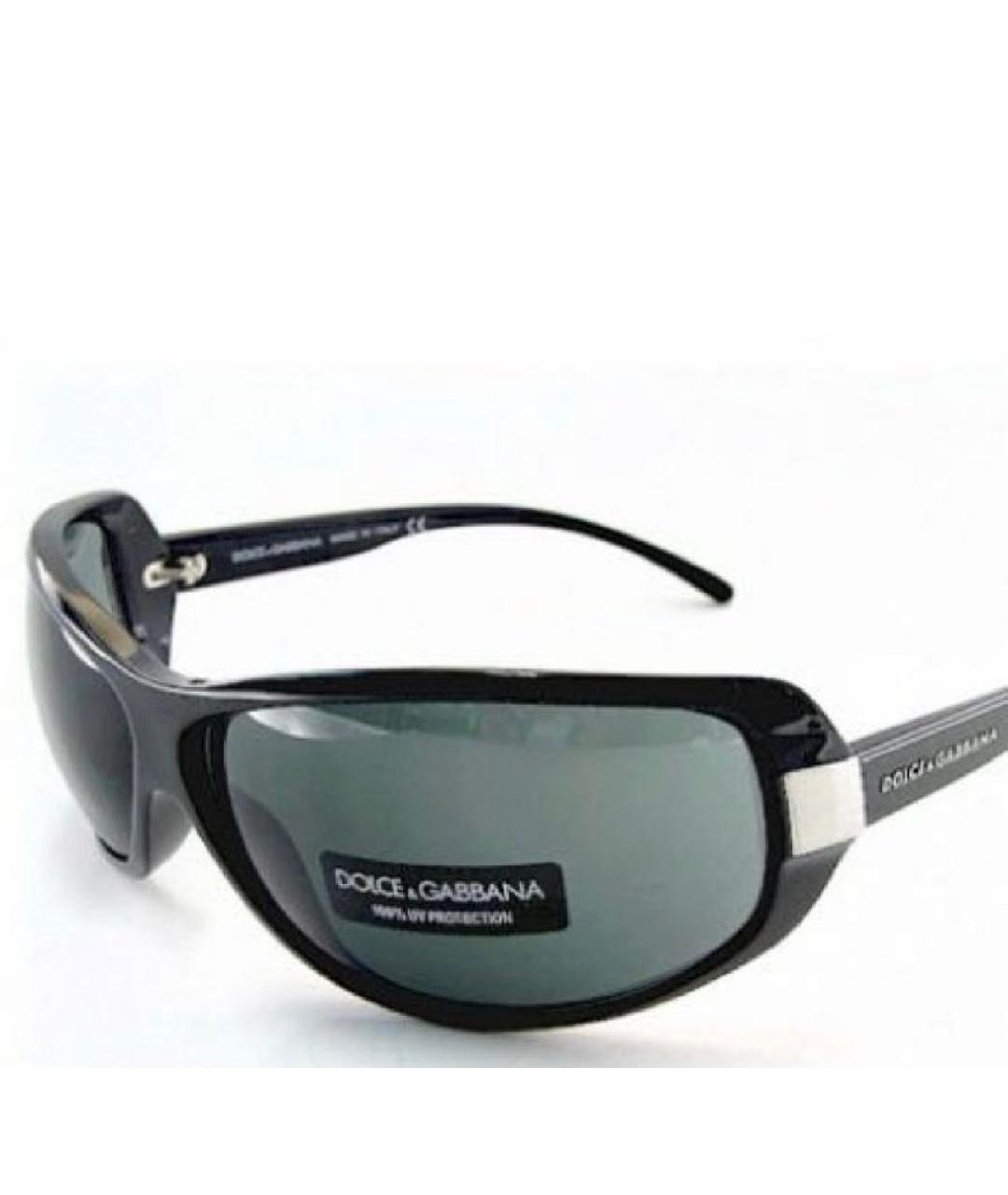 DOLCE&GABBANA Черные пластиковые солнцезащитные очки, фото 2