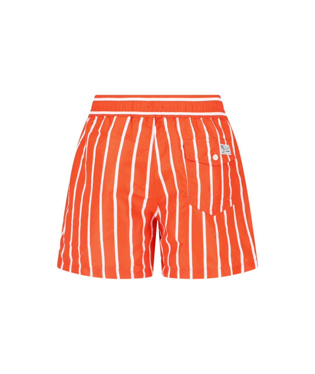 POLO RALPH LAUREN Оранжевое полиэстеровые плавки, фото 2