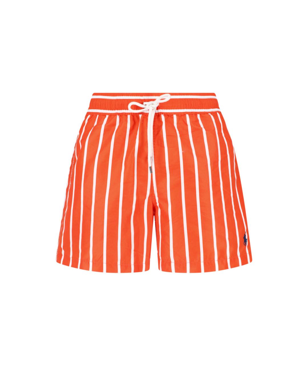 POLO RALPH LAUREN Оранжевое полиэстеровые плавки, фото 1