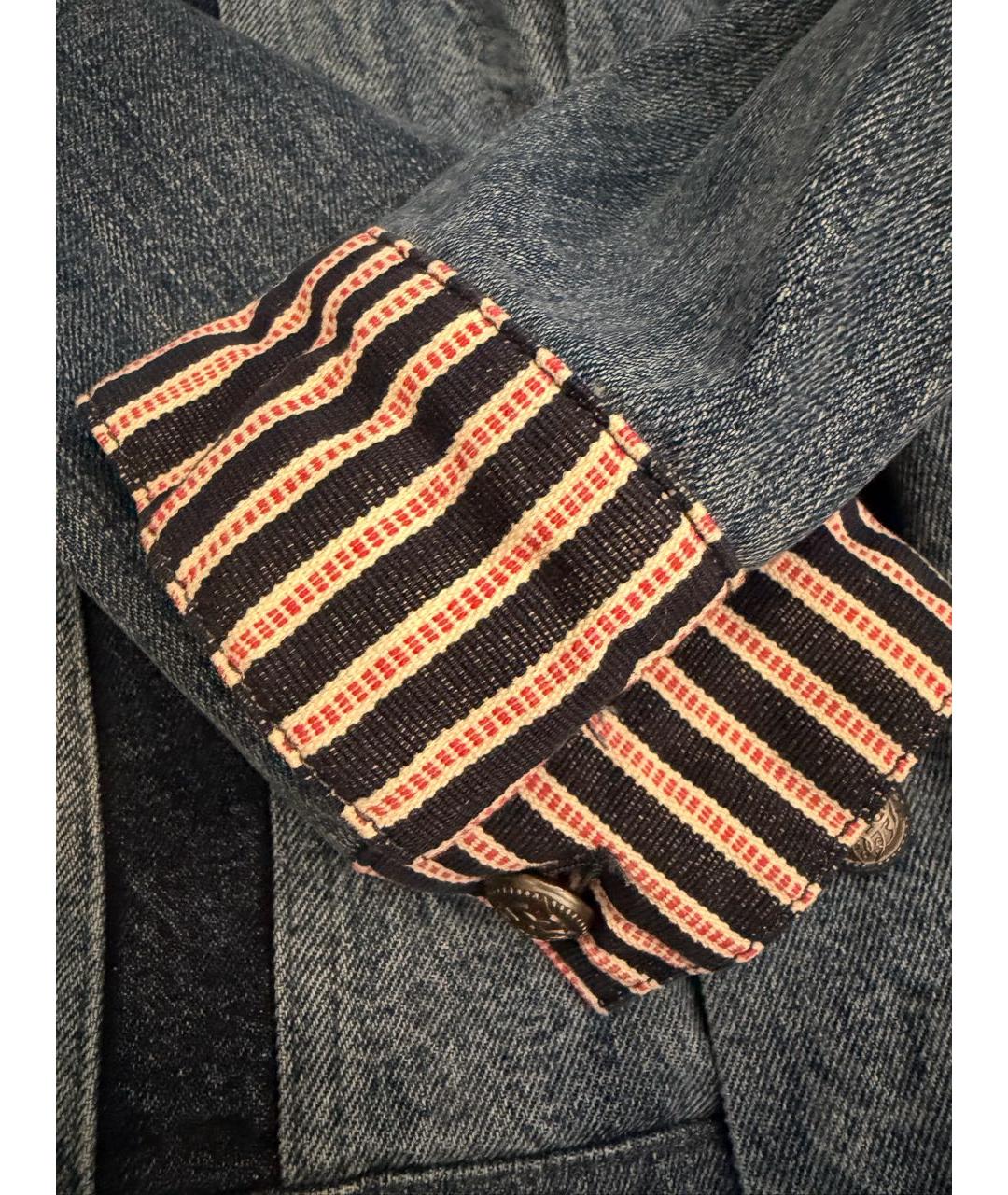 ETRO Синяя деним куртка, фото 5