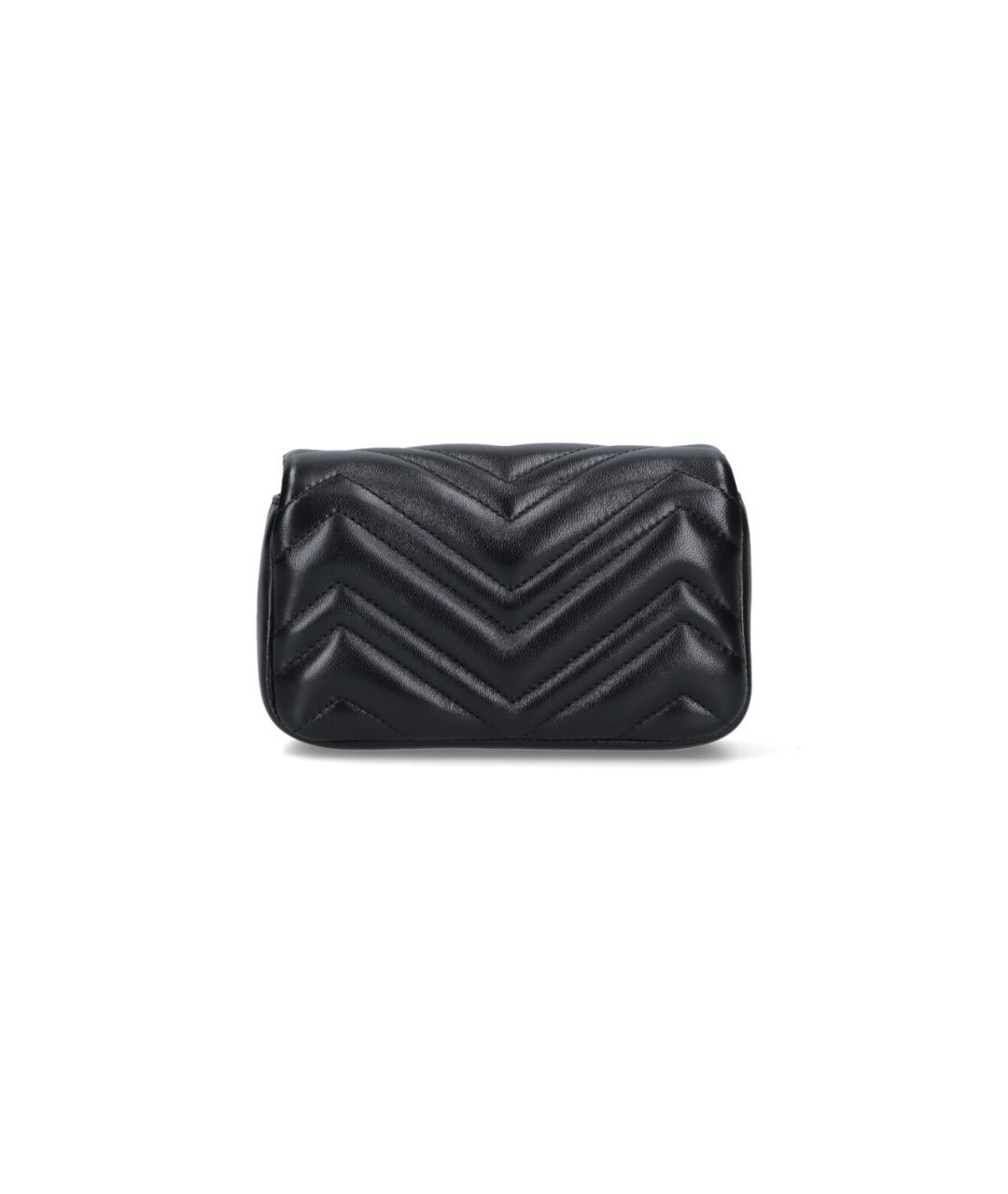 GUCCI Черная кожаная сумка через плечо, фото 3