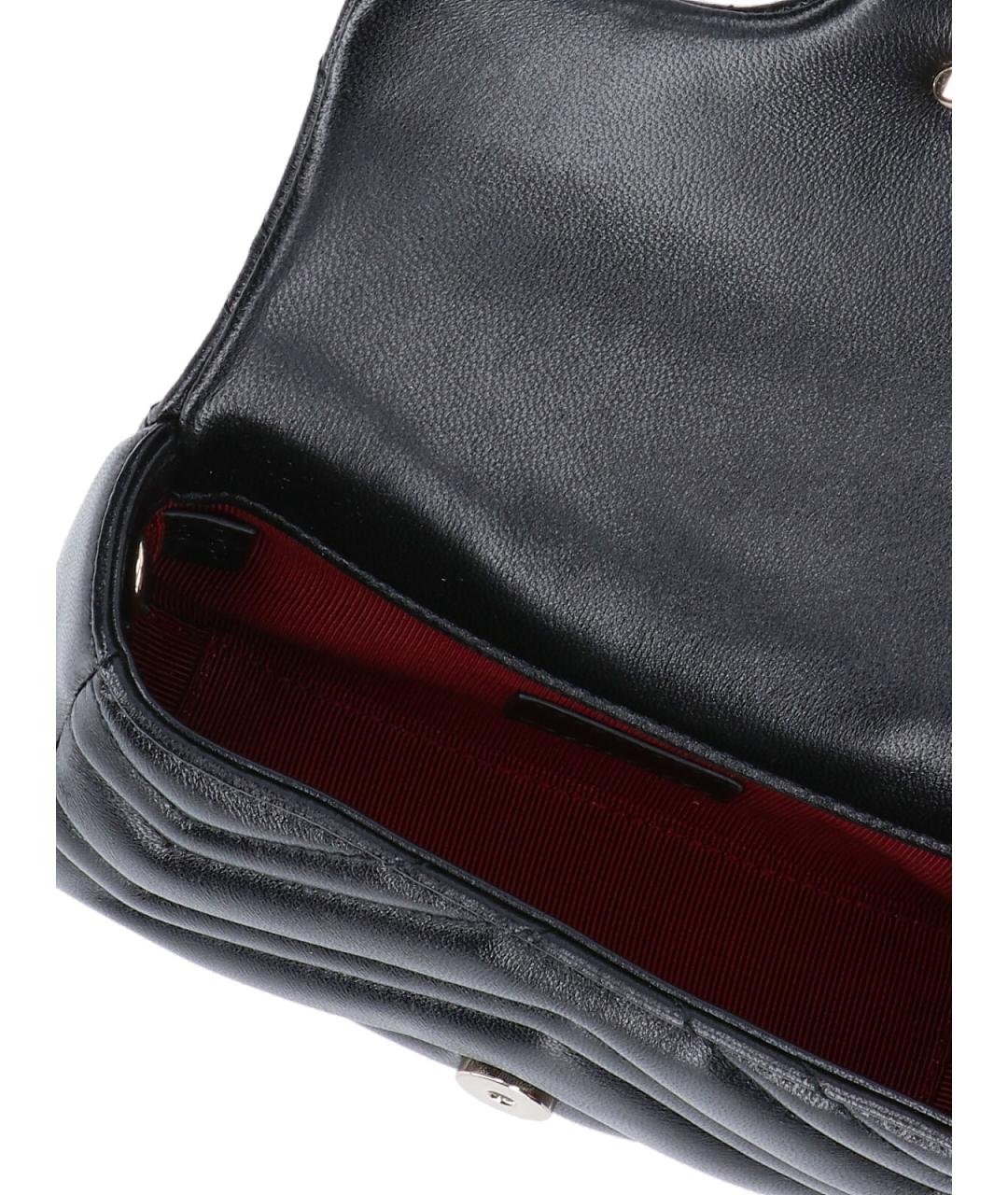 GUCCI Черная кожаная сумка через плечо, фото 4