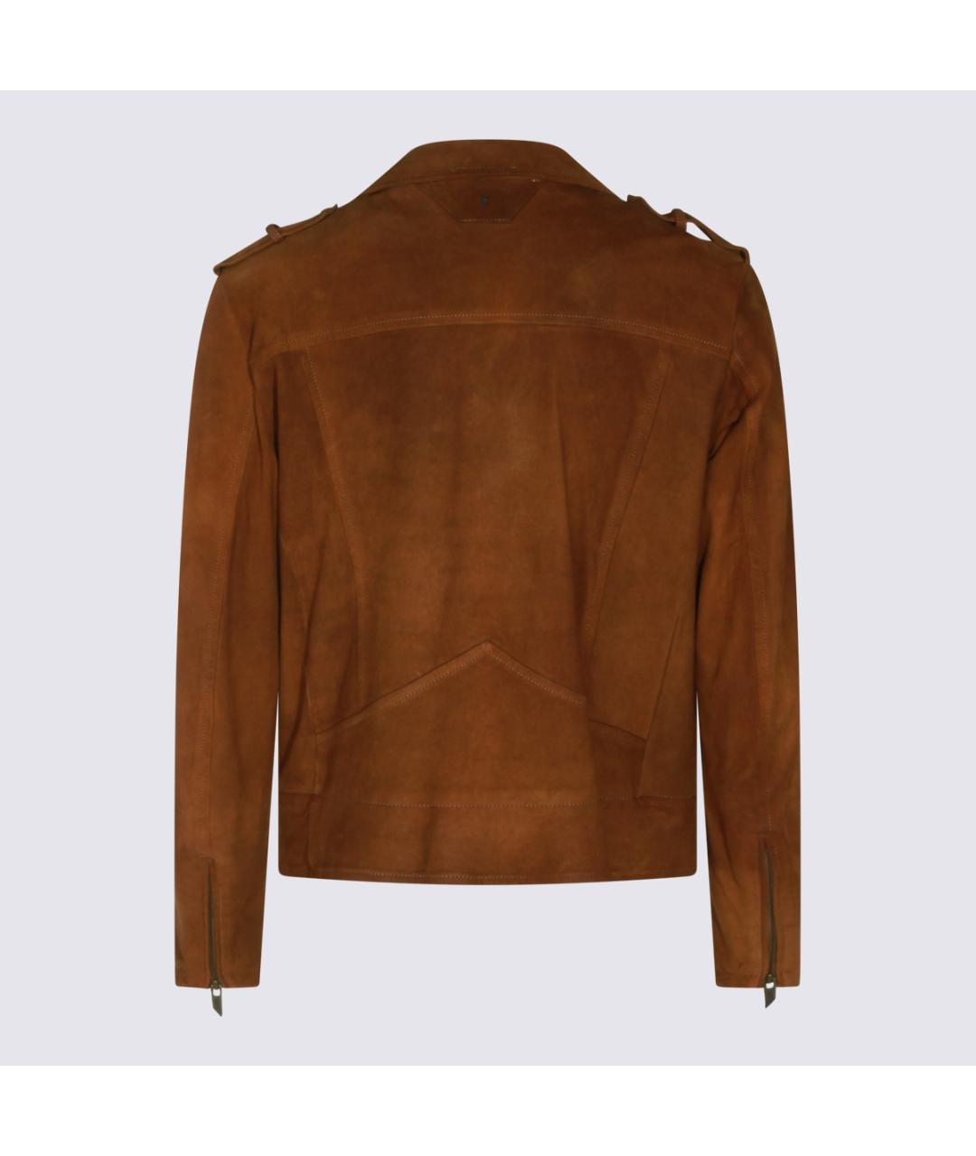 SANTORO Коричневая замшевая куртка, фото 2