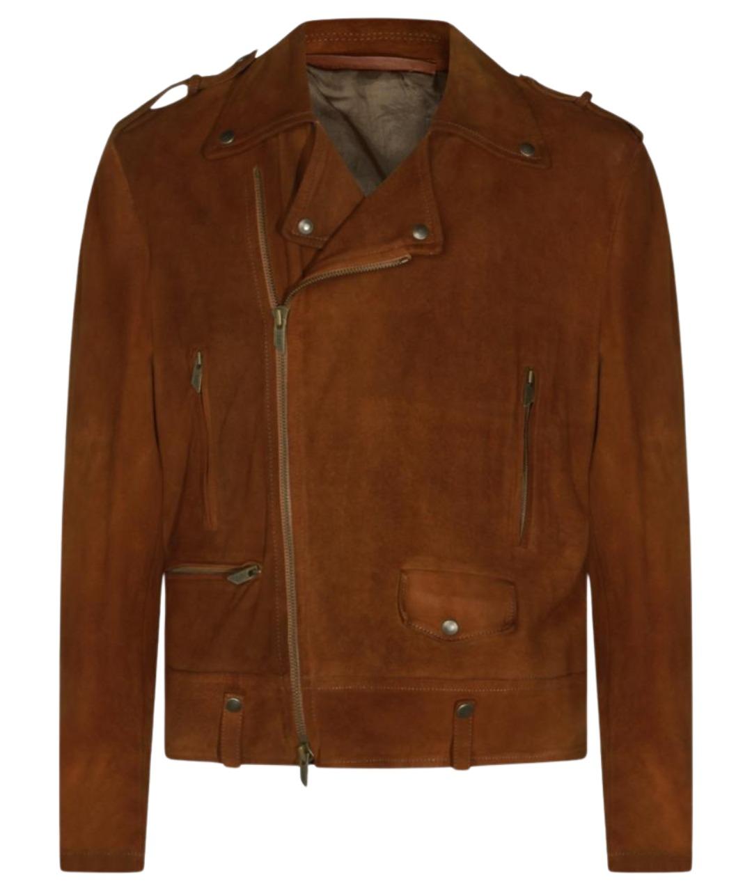 SANTORO Коричневая замшевая куртка, фото 1