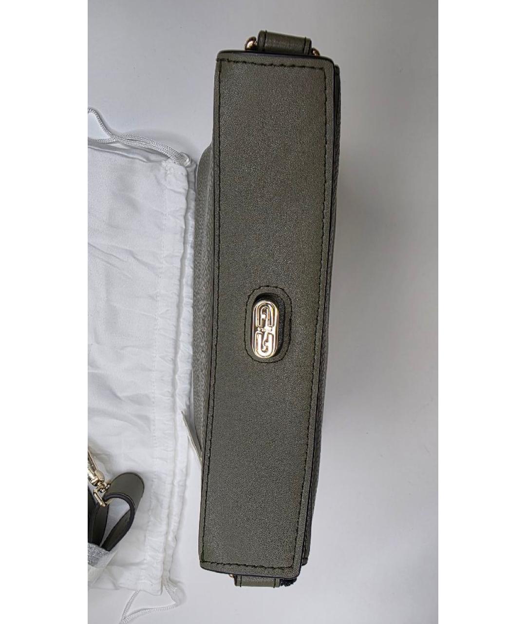 FURLA Хаки кожаная сумка через плечо, фото 4