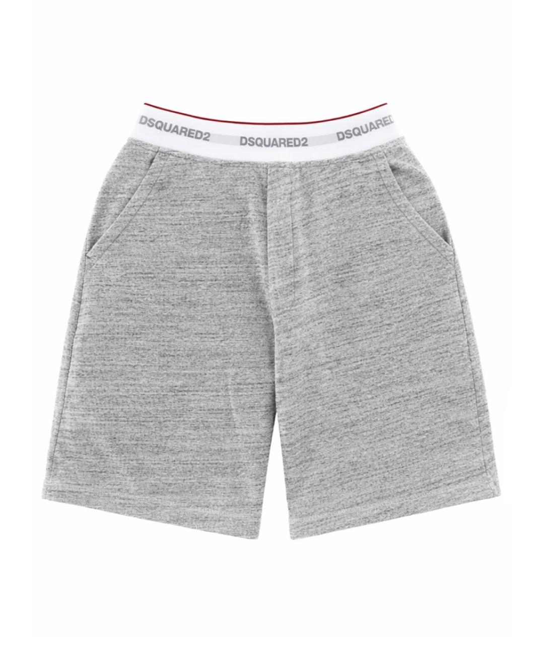 DSQUARED2 Серые хлопковые шорты, фото 1