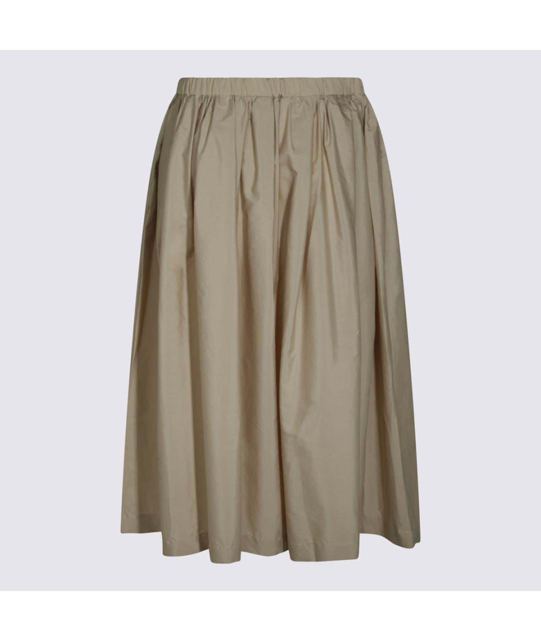 NINE IN THE MORNING Бежевая хлопковая юбка миди, фото 2