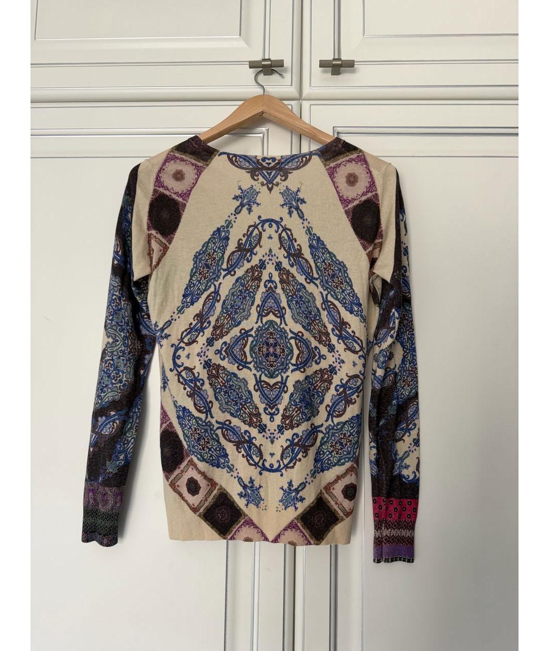 ETRO Бежевый кашемировый джемпер / свитер, фото 2