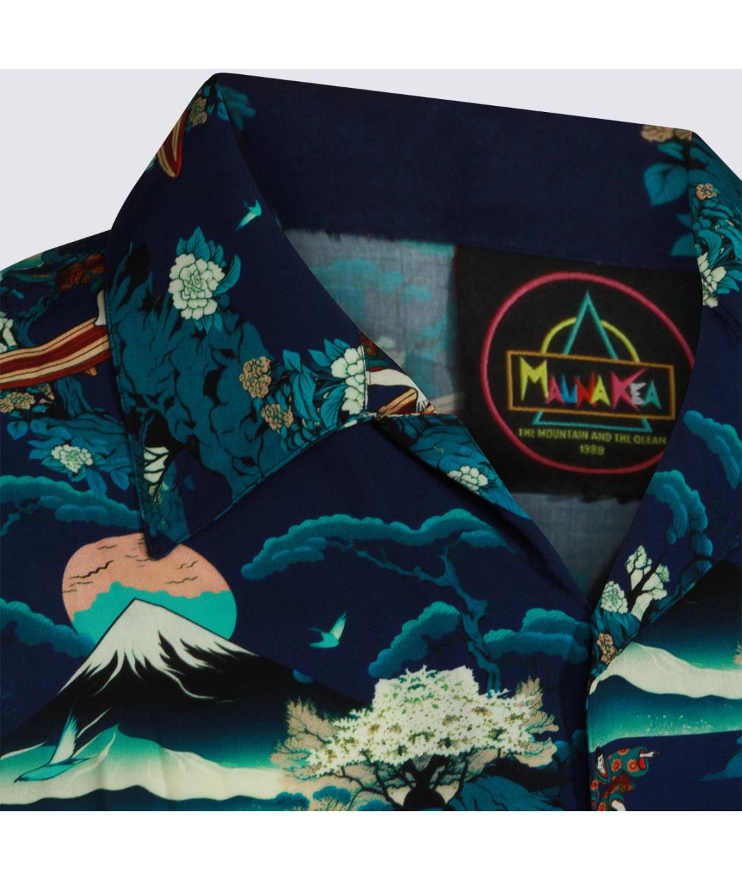 Maunakea Синяя кэжуал рубашка, фото 4