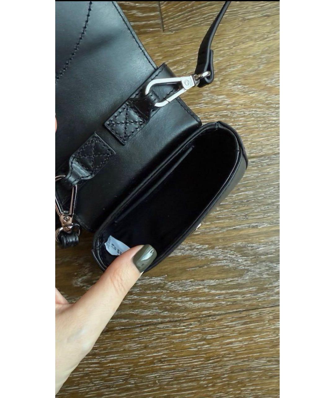 DIESEL Черная сумка с короткими ручками из искусственной кожи, фото 4