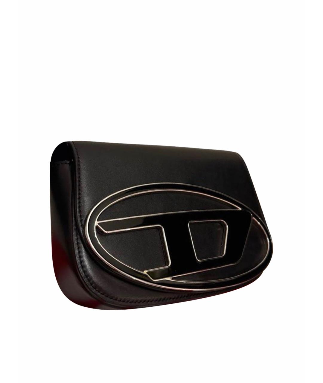 DIESEL Черная сумка с короткими ручками из искусственной кожи, фото 1