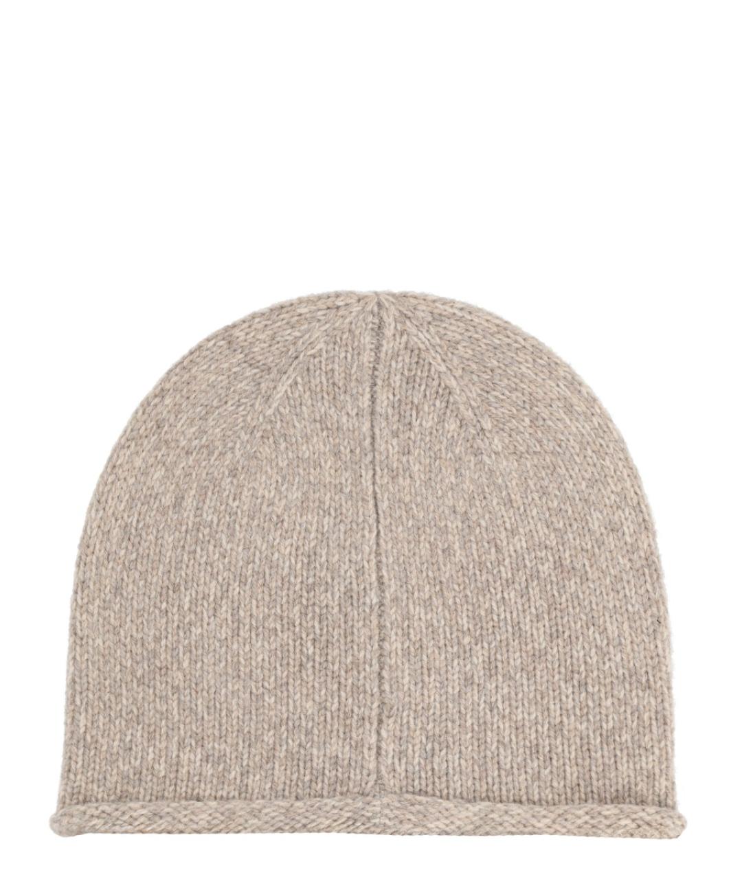 POLO RALPH LAUREN Бежевая шерстяная шапка, фото 2