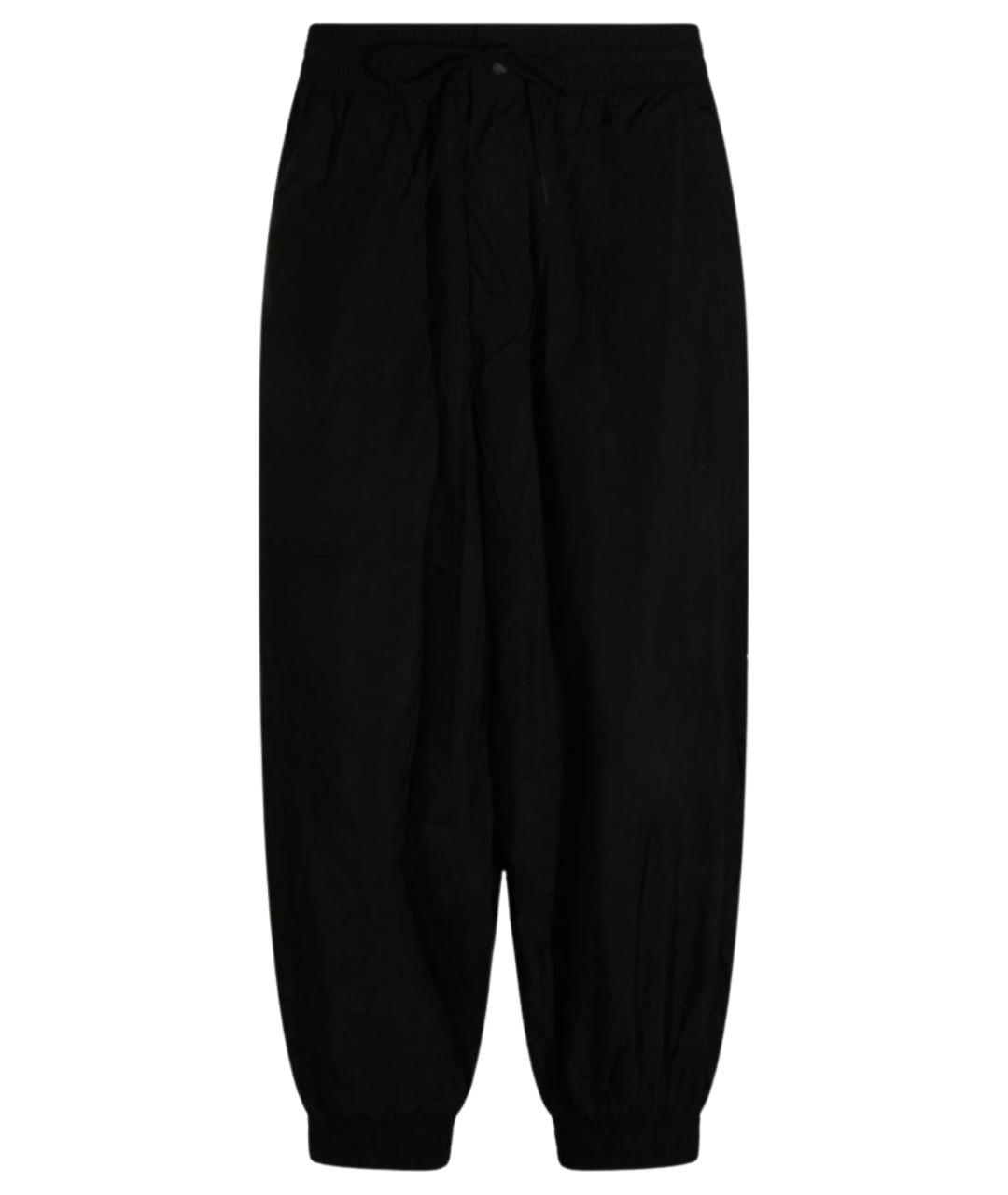 Y-3 Черные полиамидовые повседневные брюки, фото 1