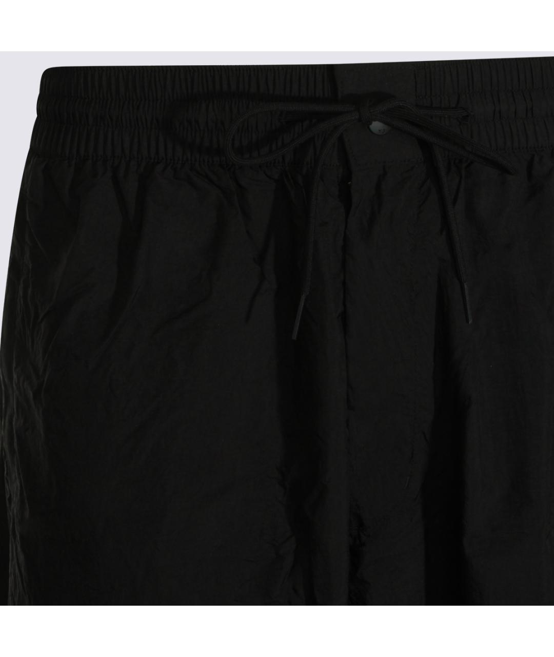 Y-3 Черные полиамидовые повседневные брюки, фото 3