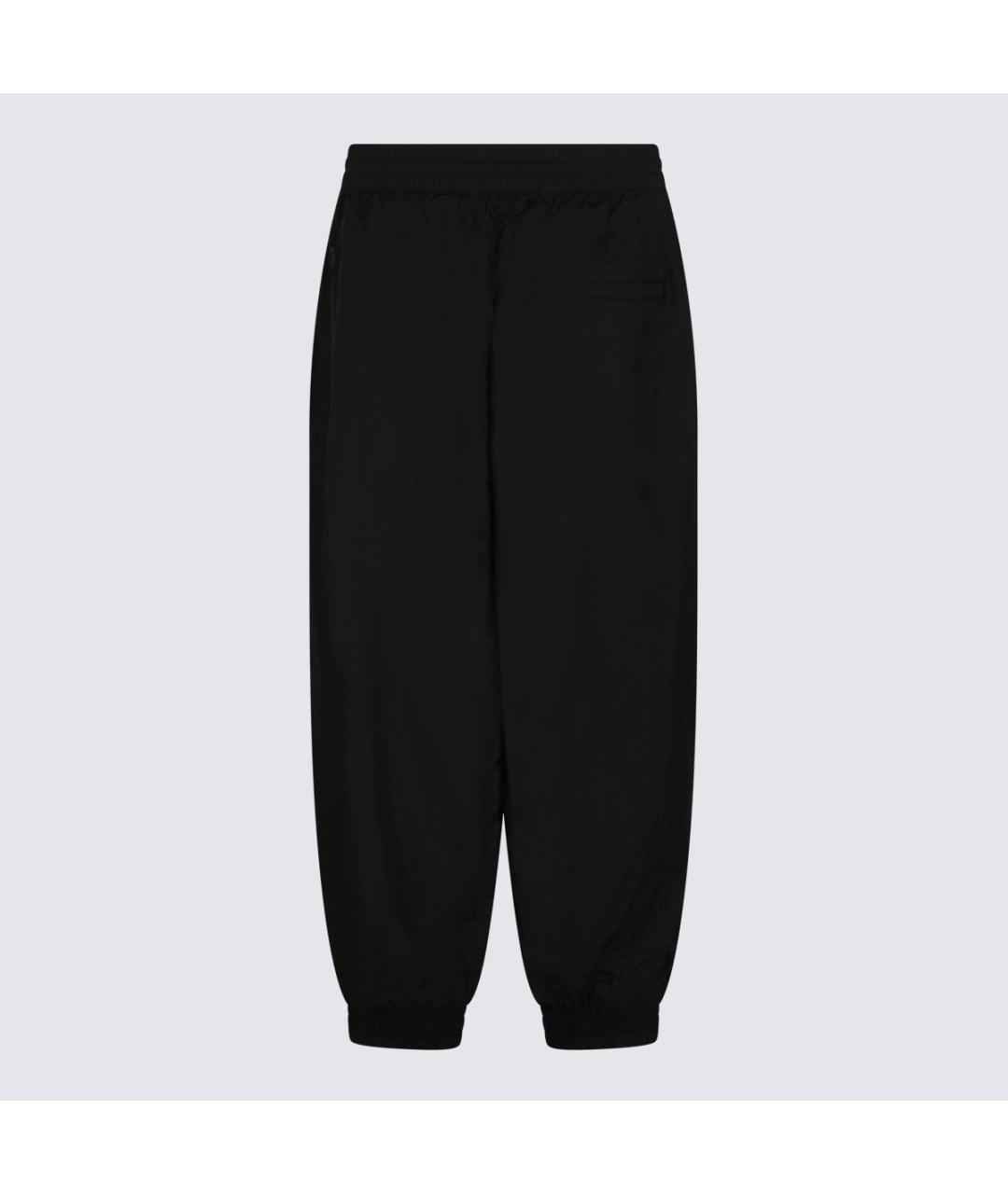 Y-3 Черные полиамидовые повседневные брюки, фото 2