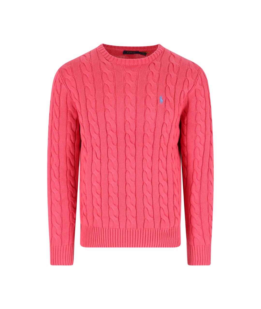 POLO RALPH LAUREN Красный хлопковый джемпер / свитер, фото 1