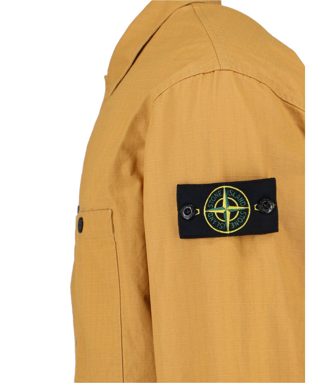 STONE ISLAND Оранжевая хлопковая куртка, фото 3