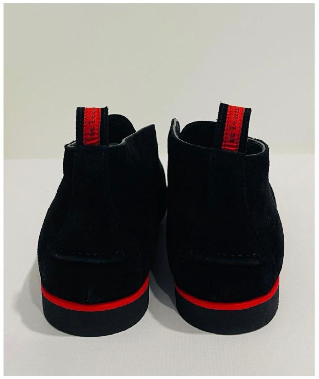 KITON Черные замшевые низкие ботинки, фото 4