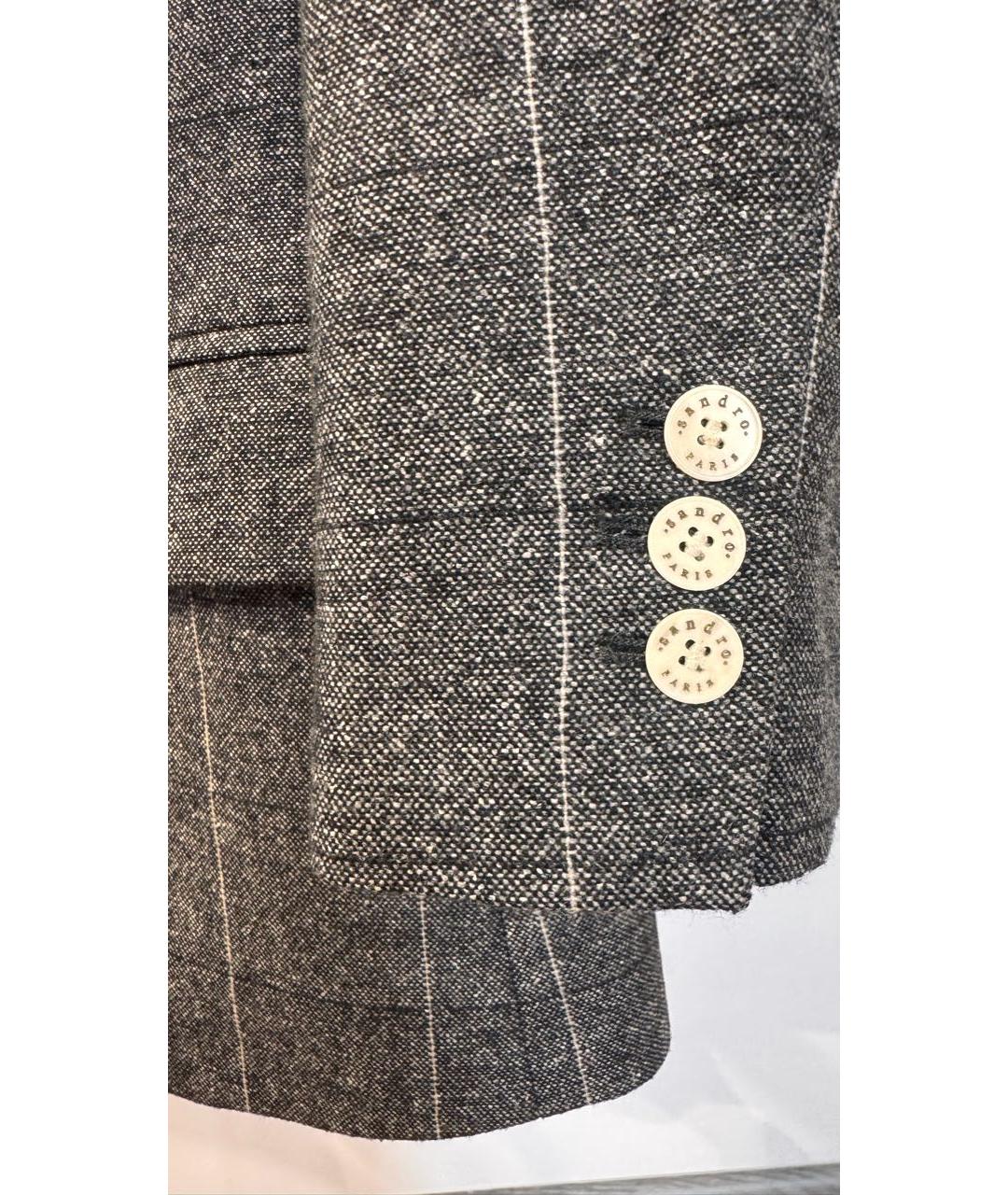 SANDRO Серый жакет/пиджак, фото 4