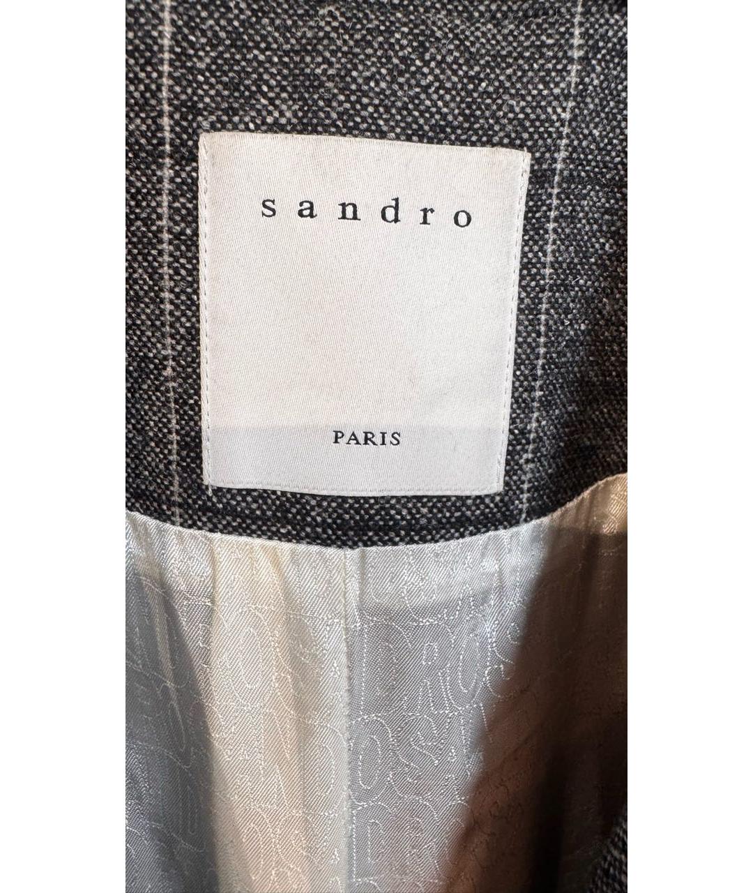 SANDRO Серый жакет/пиджак, фото 3