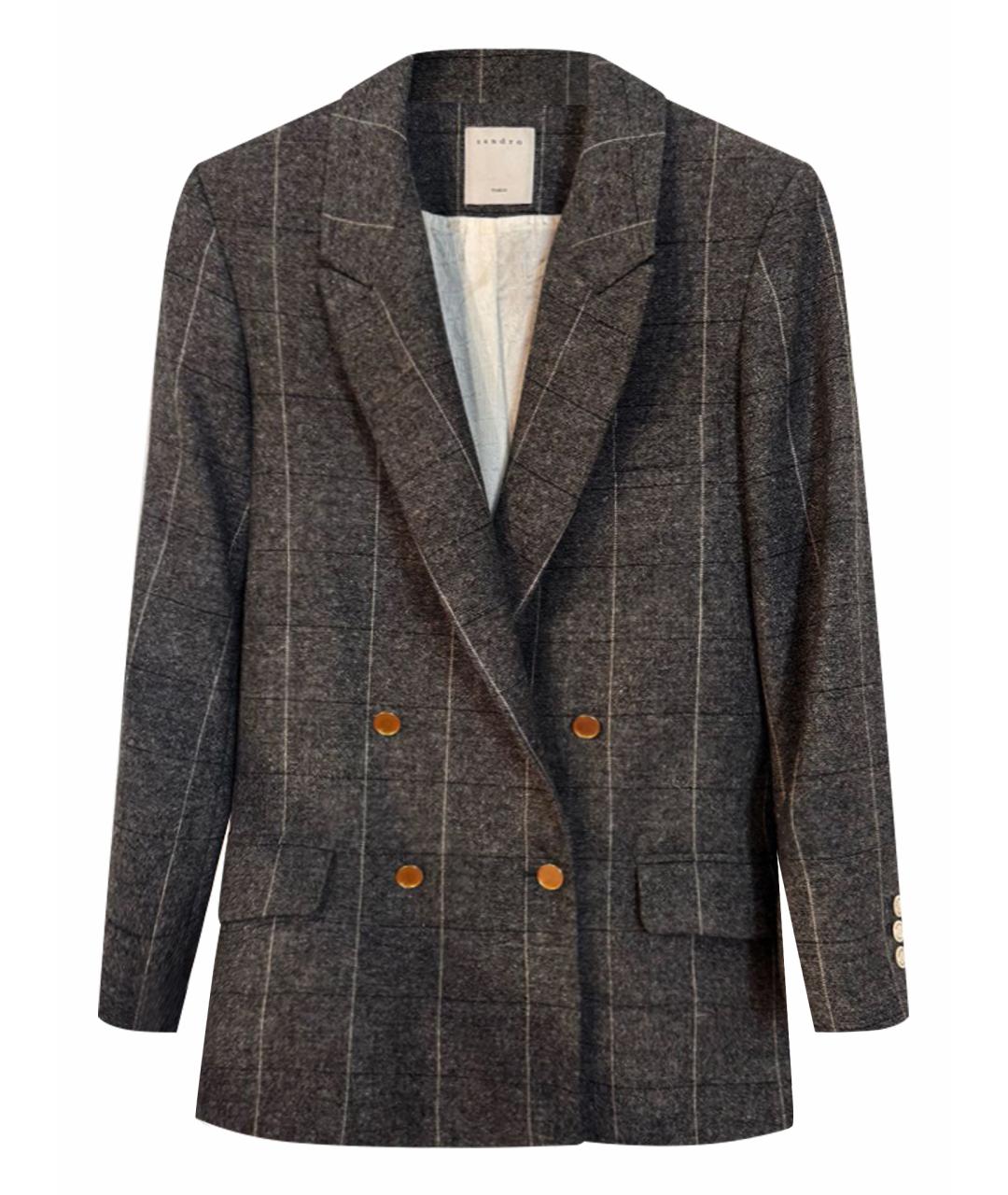 SANDRO Серый жакет/пиджак, фото 1