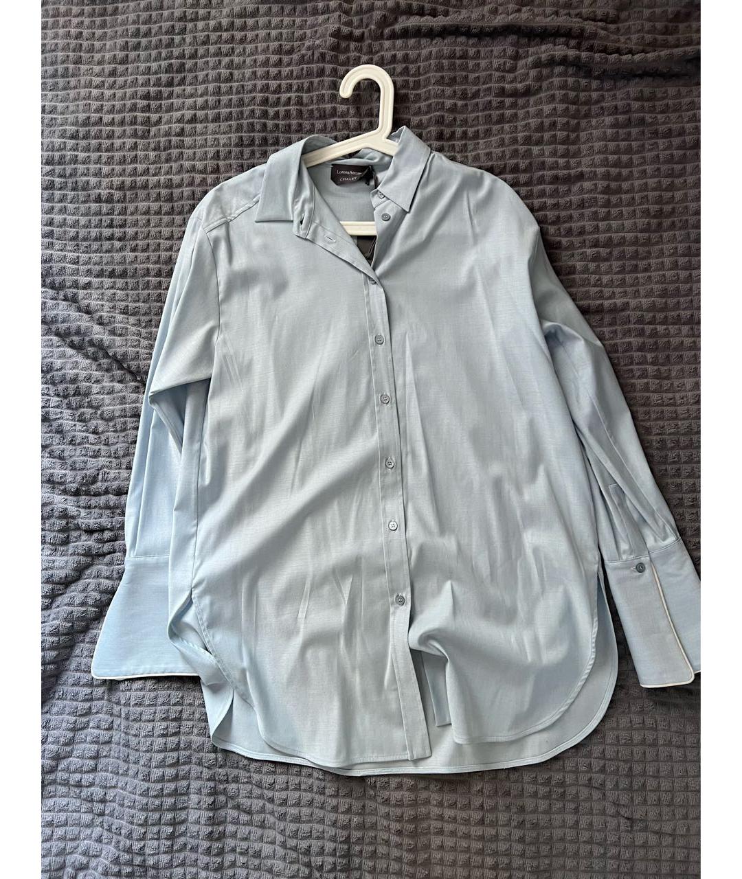 LORENA ANTONIAZZI Голубая шерстяная рубашка, фото 6