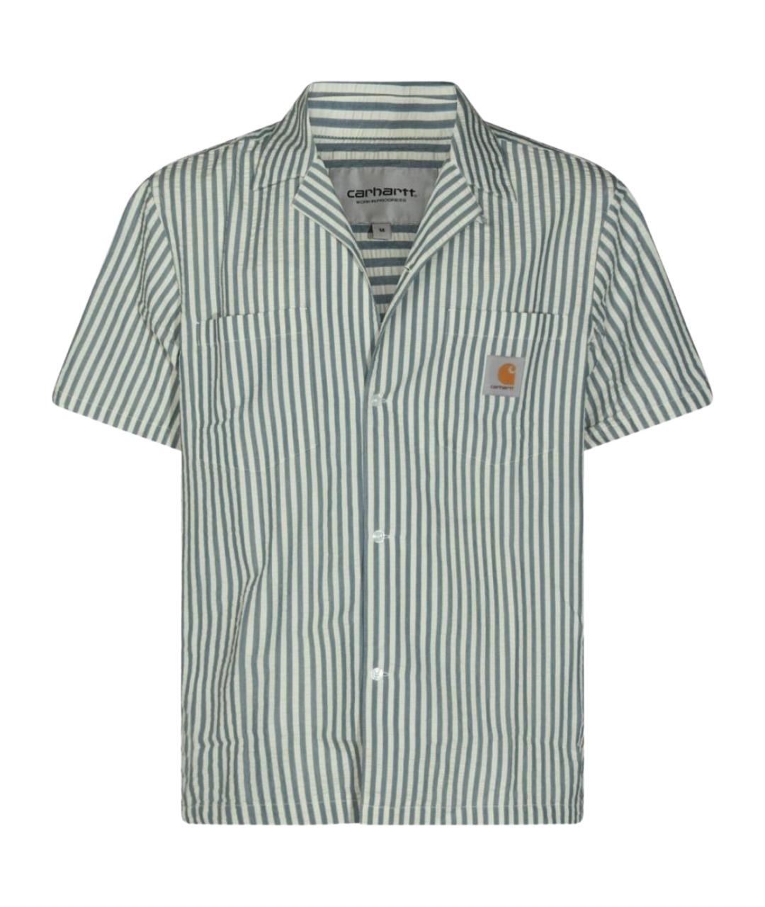 CARHARTT WIP Синяя хлопковая кэжуал рубашка, фото 1