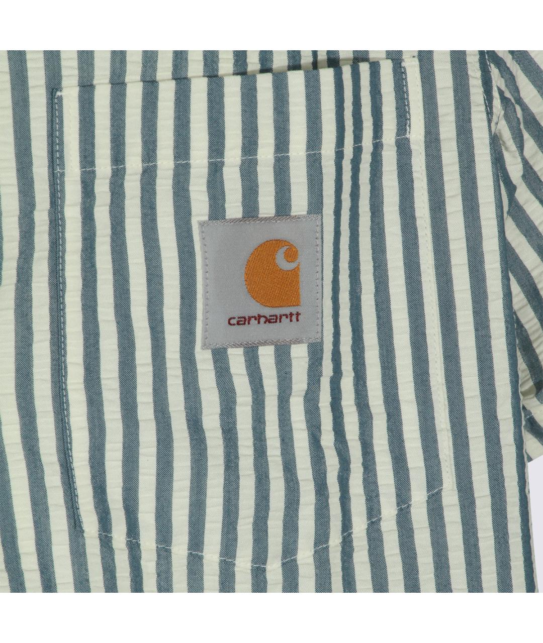 CARHARTT WIP Синяя хлопковая кэжуал рубашка, фото 3