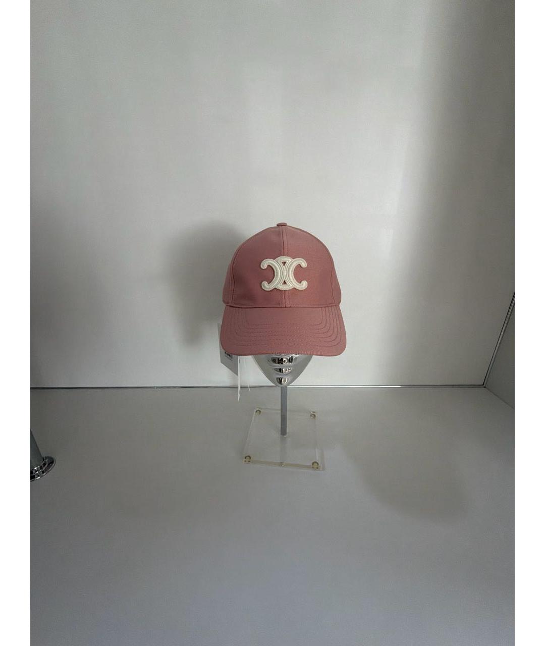 CELINE Розовая хлопковая кепка, фото 7