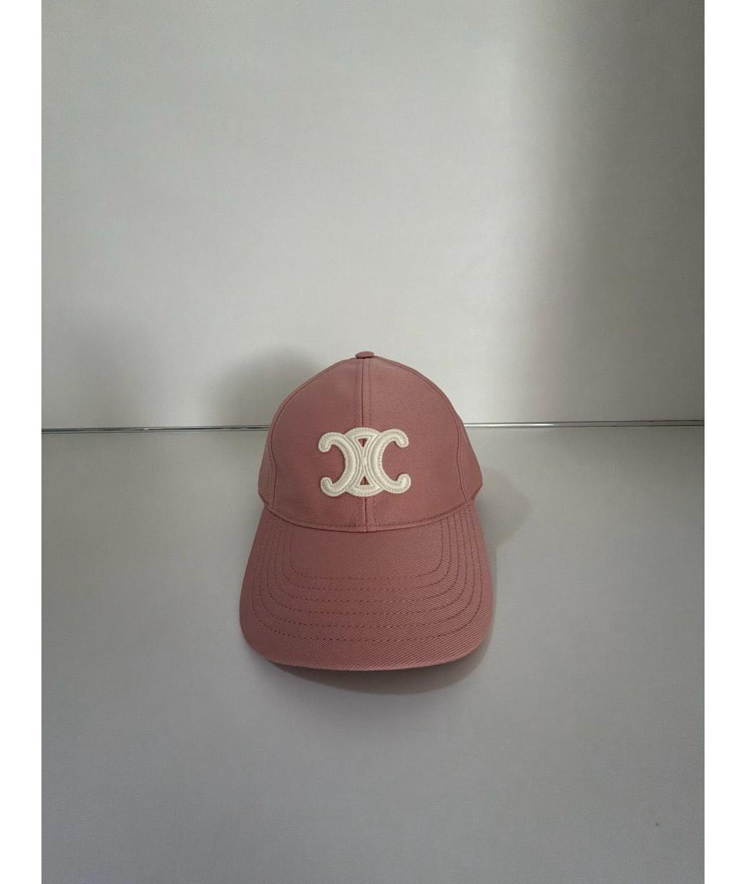 CELINE Розовая хлопковая кепка, фото 8