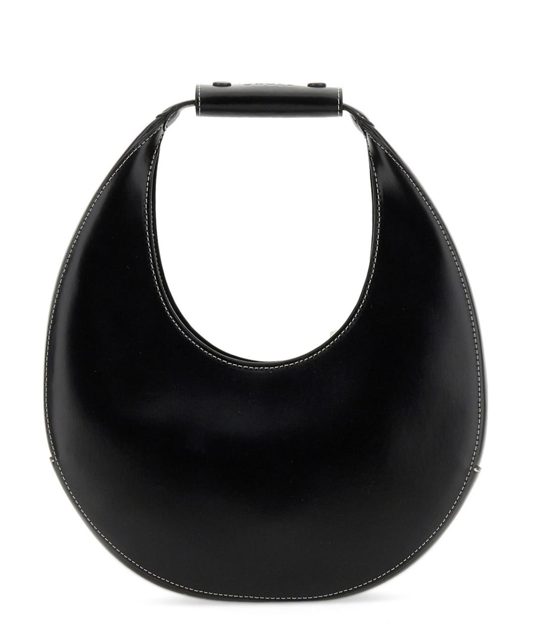 STAUD Черная кожаная сумка тоут, фото 2