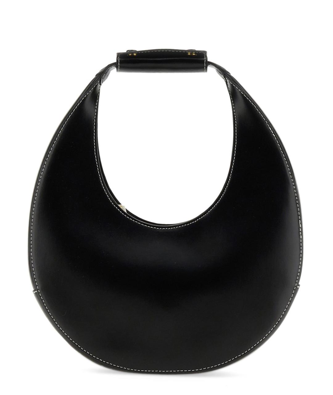 STAUD Черная кожаная сумка тоут, фото 1