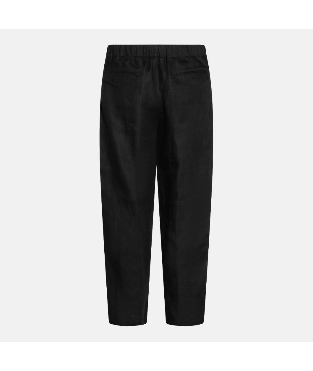 LARDINI Черные повседневные брюки, фото 2