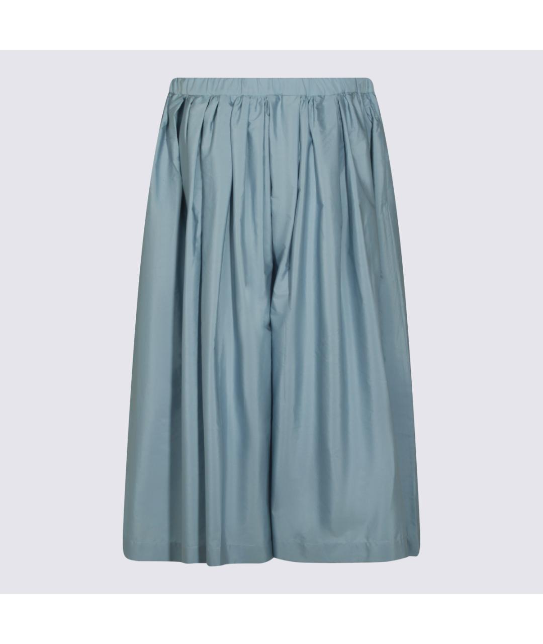 NINE IN THE MORNING Голубая хлопковая юбка миди, фото 2