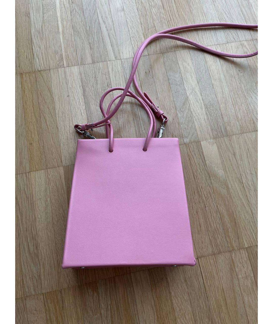 MEDEA Розовая кожаная сумка через плечо, фото 3