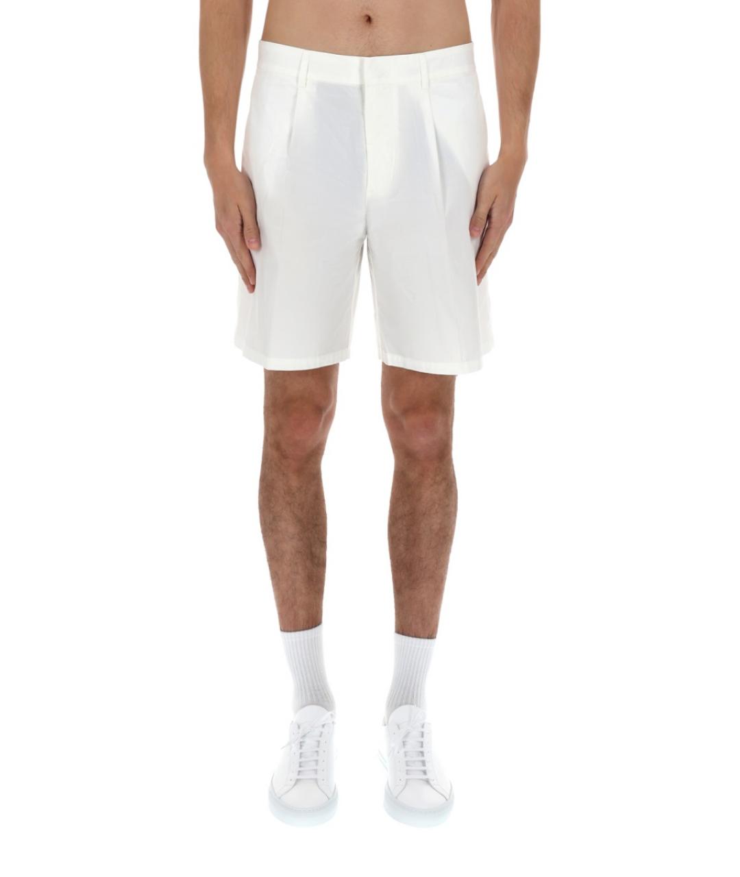 EMPORIO ARMANI Белые хлопковые шорты, фото 6