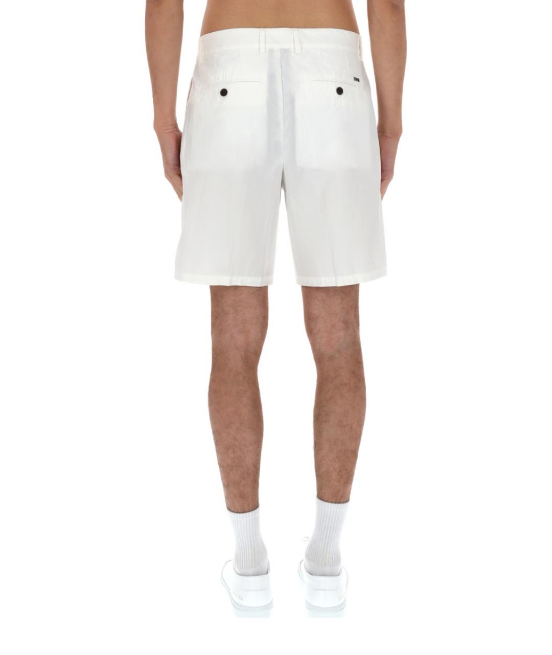 EMPORIO ARMANI Белые хлопковые шорты, фото 5