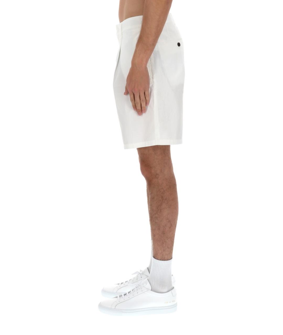 EMPORIO ARMANI Белые хлопковые шорты, фото 4